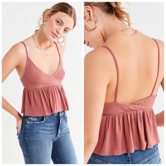 urban outfitters peplum tank